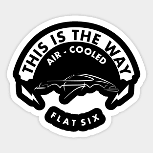 This is The Way (white) Sticker